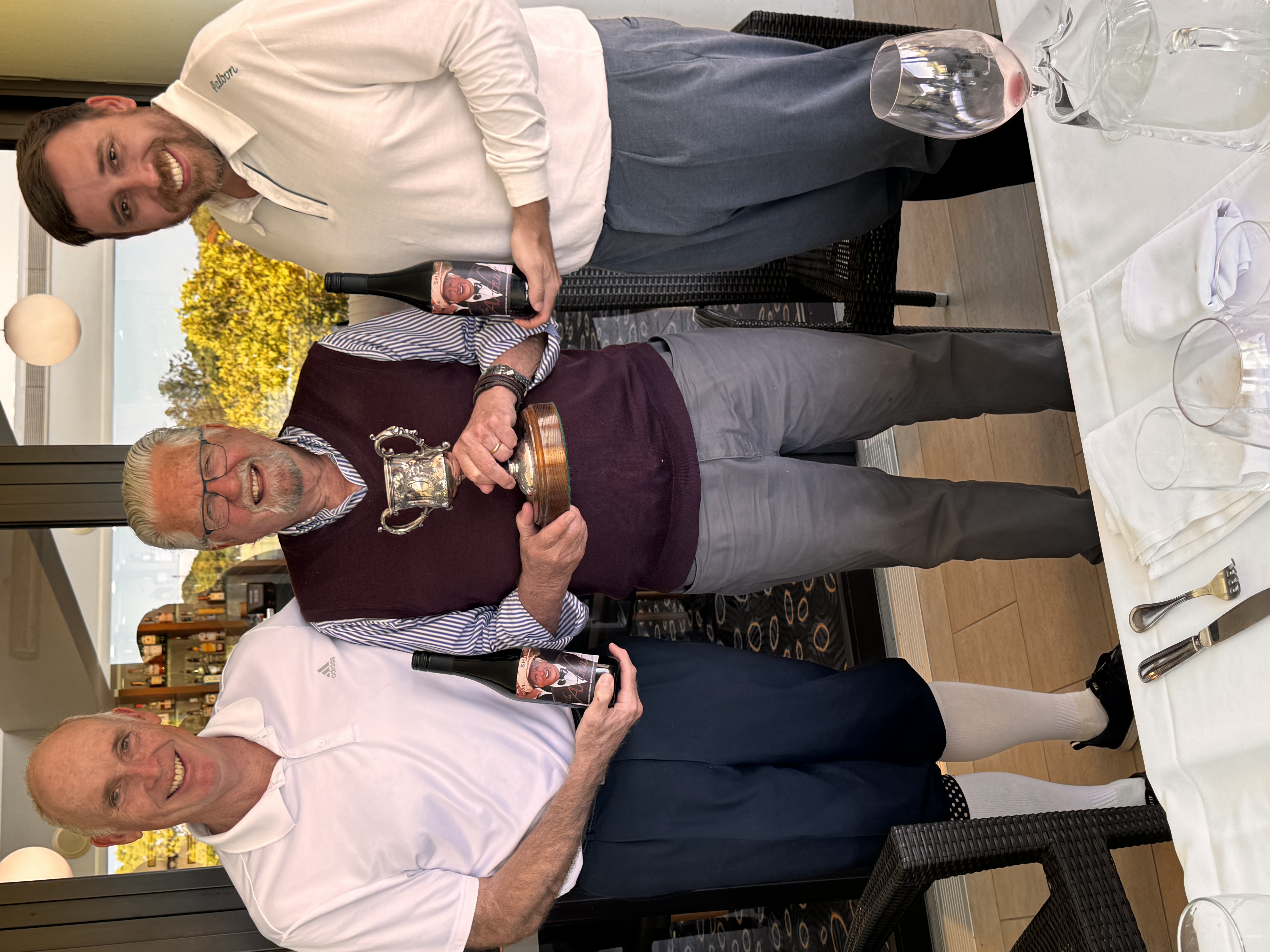 Philip and Henry Akes with Arthur O'Shea