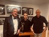 Ilija Solden with trophy presented by President Rob King Scott and Secretary Philip Akes